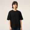 Ami de Coeur T-Shirt negro de algodón con relieve Ami de Coeur T-Shirt negro de algodón con relieve
