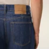 Bermudas holgadas de algodón azul Bermudas holgadas de algodón azul