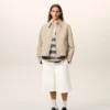 Bermudas holgadas de algodón blanco Bermudas holgadas de algodón blanco
