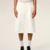 Bermudas holgadas de algodón blanco Bermudas holgadas de algodón blanco