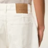 Bermudas holgadas de algodón blanco Bermudas holgadas de algodón blanco