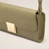 Bolsa Mimi de piel lisa verde Bolsa Mimi de piel lisa verde