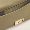 Bolsa Mimi de piel lisa verde Bolsa Mimi de piel lisa verde