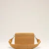 Bolso bandolera con solapa Carrousel de piel de vaca amarilla Bolso bandolera con solapa Carrousel de piel de vaca amarilla