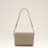Bolso bandolera con solapa Carrousel de piel de vacuno gris Bolso bandolera con solapa Carrousel de piel de vacuno gris