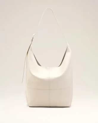 Bolso bandolera Etienne de piel Taurillon blanca Bolso bandolera Etienne de piel Taurillon blanca