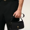 Bolso bandolera Paris Paris de piel de vaca negra Bolso bandolera Paris Paris de piel de vaca negra