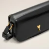 Bolso bandolera Paris Paris de piel de vaca negra Bolso bandolera Paris Paris de piel de vaca negra