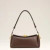 Bolso Carrousel de piel lisa marrón Bolso Carrousel de piel lisa marrón