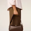 Bolso Carrousel de piel lisa marrón Bolso Carrousel de piel lisa marrón