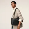 Bolso Carrousel grande de piel negra Bolso Carrousel grande de piel negra