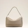 Bolso carrusel grande con solapa de piel de vaca gris Bolso carrusel grande con solapa de piel de vaca gris