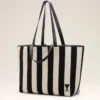 Bolso de compras Ami de Coeur de algodón blanco Bolso de compras Ami de Coeur de algodón blanco