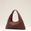 Bolso de hombro Etienne de cuero flexible burdeos Bolso de hombro Etienne de cuero flexible burdeos