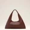 Bolso de hombro Etienne de cuero flexible burdeos Bolso de hombro Etienne de cuero flexible burdeos