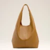 Bolso hobo Etienne de piel flexible amarilla Bolso hobo Etienne de piel flexible amarilla