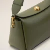 Bolso mediano Carrousel de piel de vaca verde Bolso mediano Carrousel de piel de vaca verde