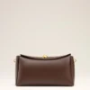 Bolso mediano Carrousel de piel lisa marrón Bolso mediano Carrousel de piel lisa marrón