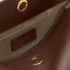 Bolso mediano Carrousel de piel lisa marrón Bolso mediano Carrousel de piel lisa marrón