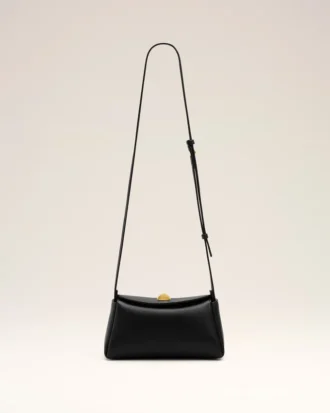 Bolso Mini Carrousel de piel de vaca negra