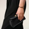 Bolso Mini Carrousel de piel de vaca negra Bolso Mini Carrousel de piel de vaca negra