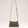 Bolso mini carrusel de piel de vaca verde Bolso mini carrusel de piel de vaca verde