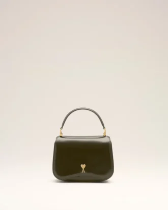 Bolso Paris Paris con asa superior de piel de vaca verde