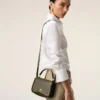 Bolso Paris Paris con asa superior de piel de vaca verde Bolso Paris Paris con asa superior de piel de vaca verde