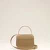 Bolso Paris Paris con asa superior de piel de vacuno amarilla Bolso Paris Paris con asa superior de piel de vacuno amarilla