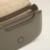 Bolso Paris Paris con asa superior de piel gris glaseada Bolso Paris Paris con asa superior de piel gris glaseada