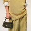 Bolso Paris Paris de hombro en piel de vaca verde Bolso Paris Paris de hombro en piel de vaca verde