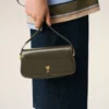 Bolso Paris Paris de hombro en piel de vaca verde Bolso Paris Paris de hombro en piel de vaca verde