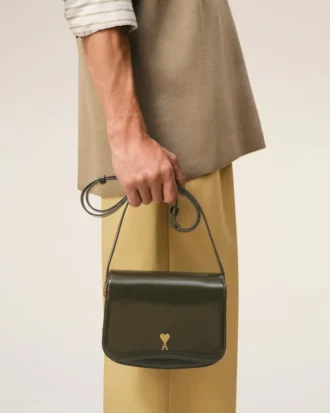 Bolso Paris Paris de piel de vacuno verde