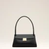 Bolso pequeño Mimi de piel de vaca negra Bolso pequeño Mimi de piel de vaca negra