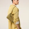 Bolso pequeño Mimi de piel de vaca verde Bolso pequeño Mimi de piel de vaca verde