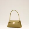 Bolso pequeño Mimi de piel de vaca verde Bolso pequeño Mimi de piel de vaca verde