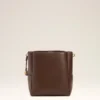 Bolso tipo cubo Carrousel de piel lisa marrón Bolso tipo cubo Carrousel de piel lisa marrón