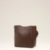 Bolso tipo cubo Carrousel de piel lisa marrón Bolso tipo cubo Carrousel de piel lisa marrón