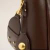 Bolso tipo cubo Carrousel de piel lisa marrón Bolso tipo cubo Carrousel de piel lisa marrón