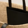 Bolso tote Ami de Coeur de rafia natural Bolso tote Ami de Coeur de rafia natural