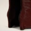 Botas altas hasta la rodilla bicolores de piel burdeos Botas altas hasta la rodilla bicolores de piel burdeos