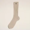 Calcetines Ami de Coeur de algodón beige Calcetines Ami de Coeur de algodón beige