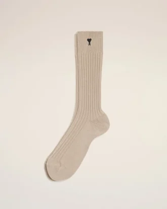 Calcetines Ami de Coeur de algodón beige