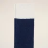 Calcetines de algodón azules y blancos Calcetines de algodón azules y blancos