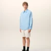 Camisa ancha de algodón azul con cuello de punta de Ami de Coeur Camisa ancha de algodón azul con cuello de punta de Ami de Coeur