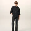 Camisa de algodón denim negro «Ami de Coeur» Camisa de algodón denim negro «Ami de Coeur»