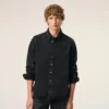 Camisa de algodón denim negro «Ami de Coeur» Camisa de algodón denim negro «Ami de Coeur»