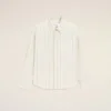 Camisa holgada de algodón a rayas blancas Ami de Coeur Camisa holgada de algodón a rayas blancas Ami de Coeur
