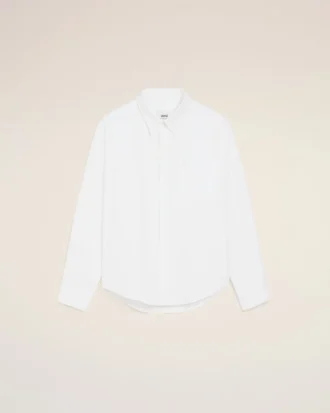 Camisa holgada de algodón blanco Ami de Coeur