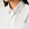 Camisa holgada de algodón blanco Ami de Coeur Camisa holgada de algodón blanco Ami de Coeur